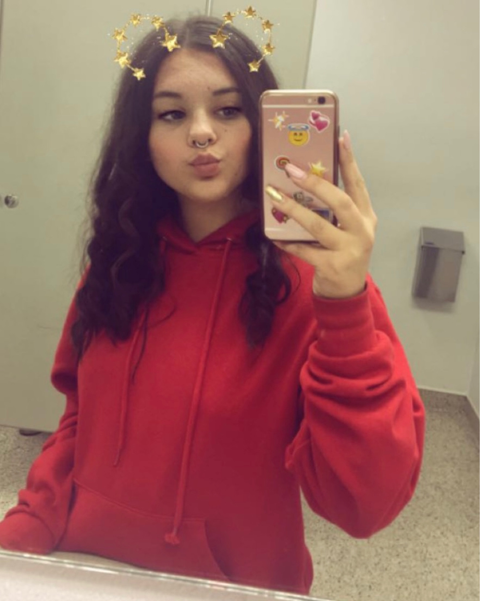 I linked very similar red hoodies and red sweaters! Some of them have cool designs on them 😍

I also linked some similar septum rings 🤩✨

#LTKstyletip #LTKSeasonal #LTKHalloween