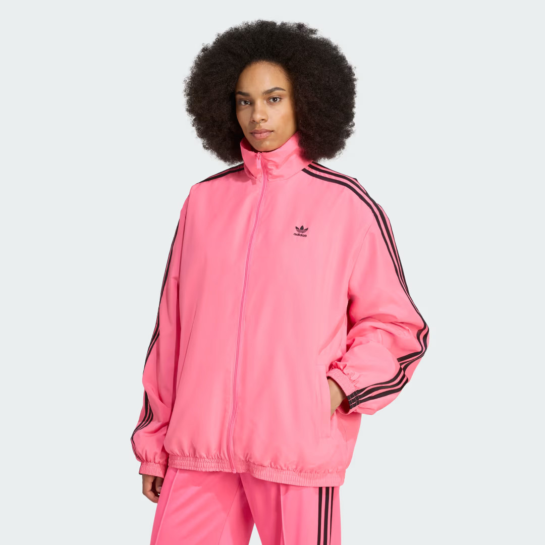 adidas Adilenium Season 3 Oversized Track Top Lucid Pink M - Womens Originals Jackets | adidas (US)