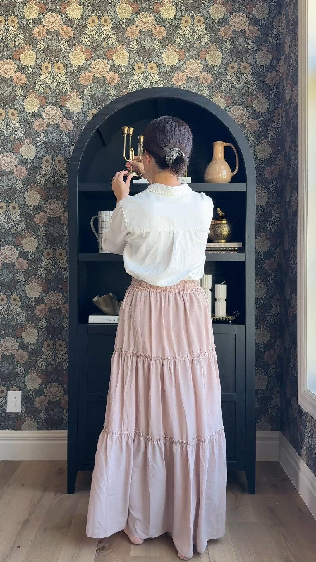Styling my new arched black cabinet. It’s so dreamy! The height at 77.5” is so good, and the price is amazing for the look. The designer version costs thousands. I was thrilled about this Amazon find! #amazon #primeday #founditonamazon 

Cabinet, arched cabinet, black cabinet, dining room, living room, furniture, affordable, 

#LTKHome #LTKStyleTip