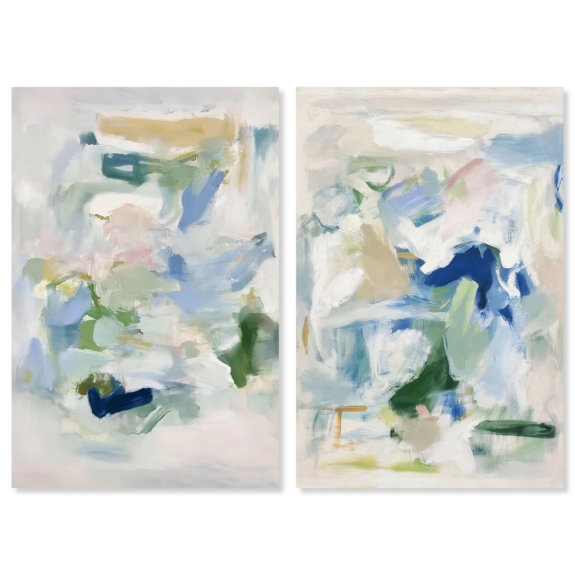Chroma Balance Set Canvas Set of 2 Trendy Art Prints by | Wayfair North America