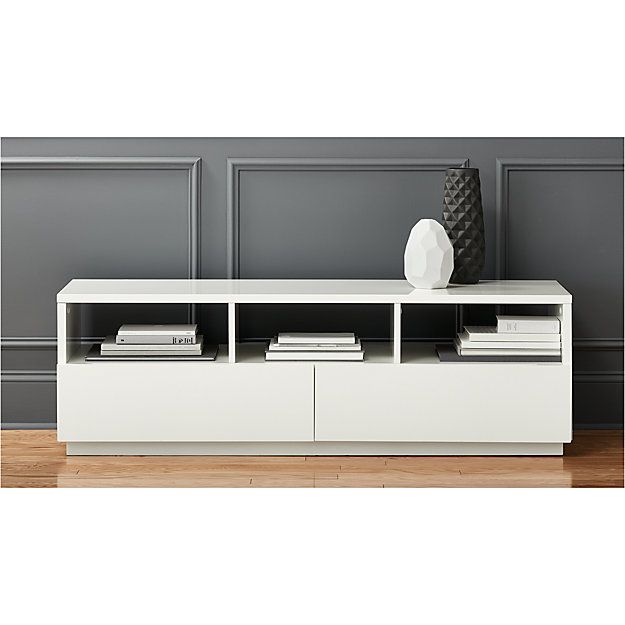 chill white media console | CB2