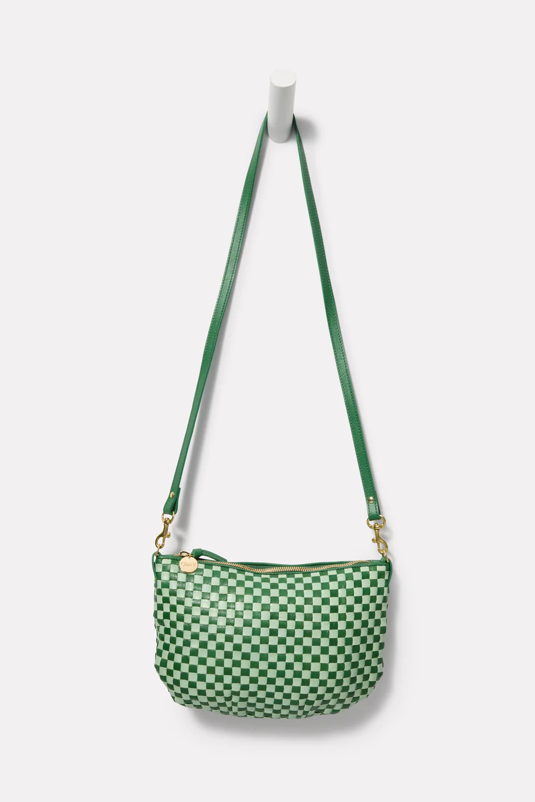 CLARE V. Women's Petit Moyen Messenger Bag, Green | Evereve