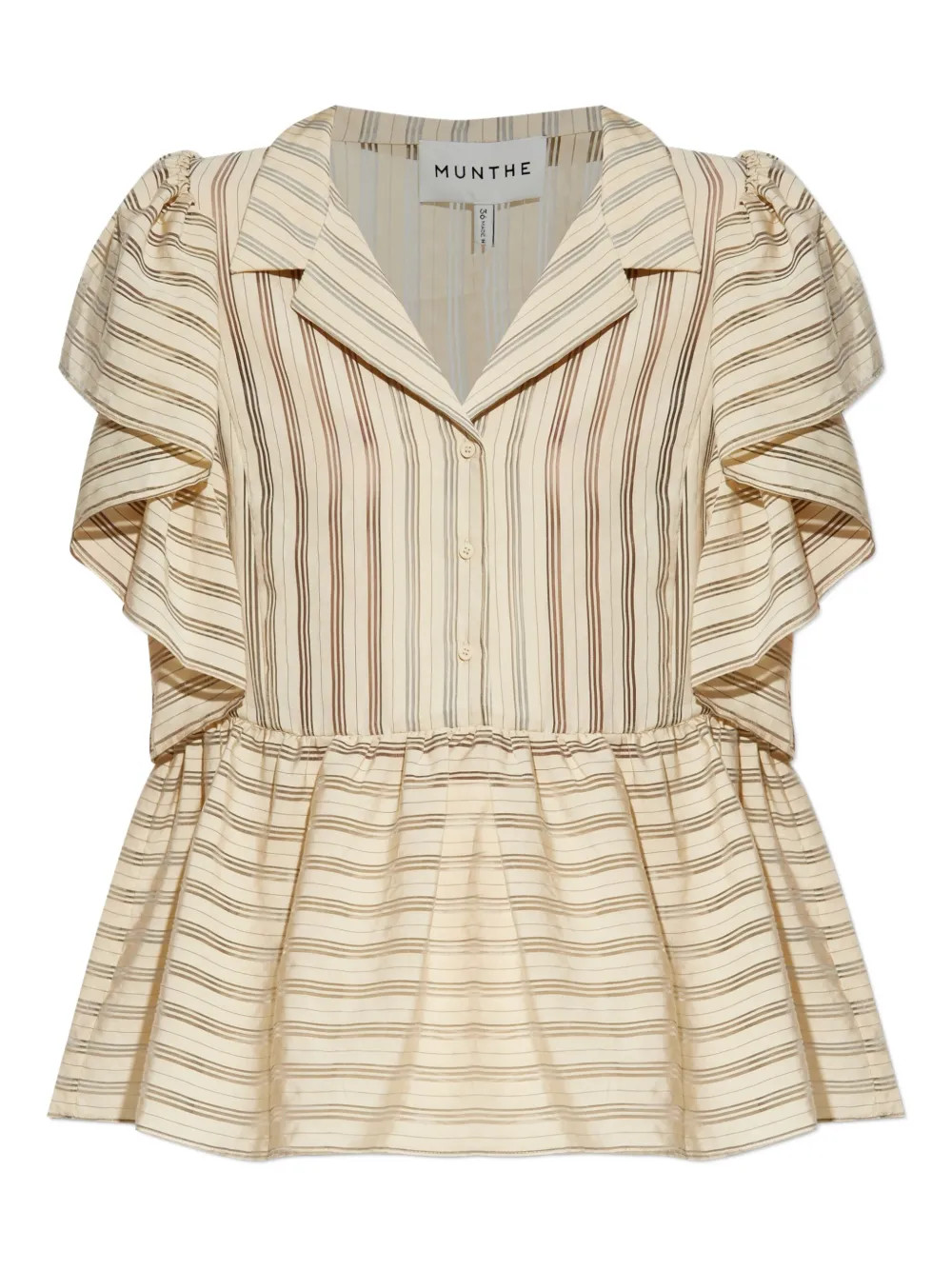 Ludive striped ruffled blouse | Farfetch Global