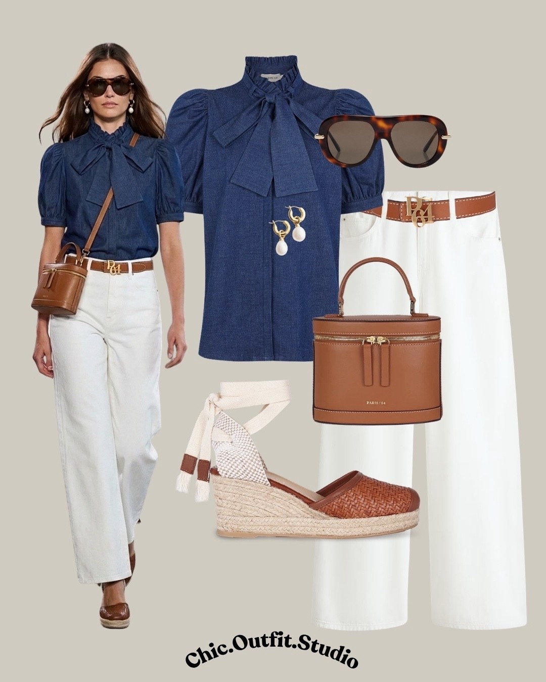 Blue Denim Shirt & White Jeans with Prismatic Caramel Bag

✨A crisp blue denim blouse paired with white jeans creates a fresh, polished spring-summer outfit, elevated with the iconic Prismatic Caramel bag from Paris64. The structured silhouette and warm caramel tone add depth to this clean, minimal look.

✨Perfect for work-from-café days, city strolls, casual office outfits, or weekend lunches.

✨Tags: paris64 prismatic caramel bag, paris64 bag outfit, blue shirt outfit women, white jeans outfit summer, smart casual spring outfit, minimalist chic outfit, european style outfit, tan leather bag outfit, everyday elegant outfit, classic casual chic

#LTKsummer #LTKbag #LTKspring