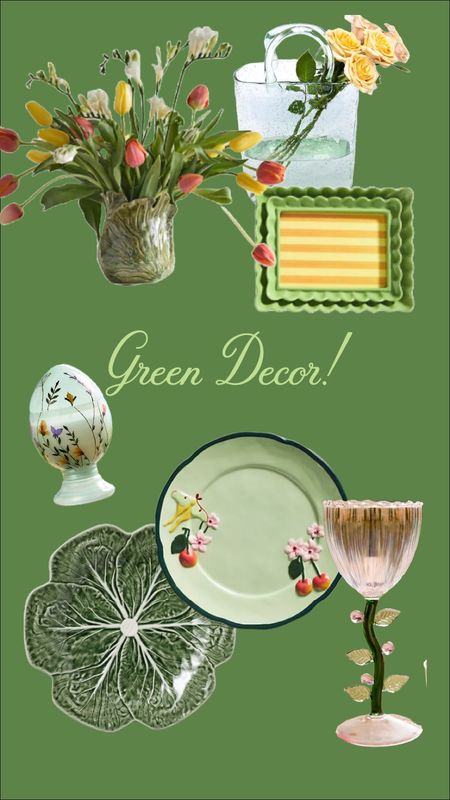 Vibrant Green Decor for your home—perfect for Easter + Spring ! 🥬🍵👒🪴💐🧚

#LTKhome #LTKSpringSale