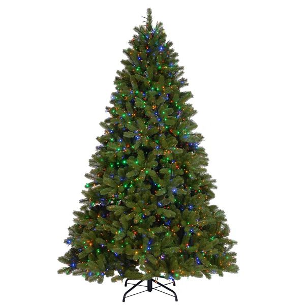 90" H Green Realistic Artificial Fir Christmas Tree with 3000 LED Color Changing/Combination Ligh... | Wayfair North America