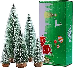 Bottle Brush Christmas Trees 5Sizes Mini Christmas Trees Small Christmas Trees Mini Pine Trees De... | Amazon (US)