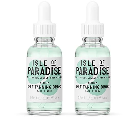 Isle of Paradise Self-Tanning Holiday Edition Drops Duo - QVC.com | QVC