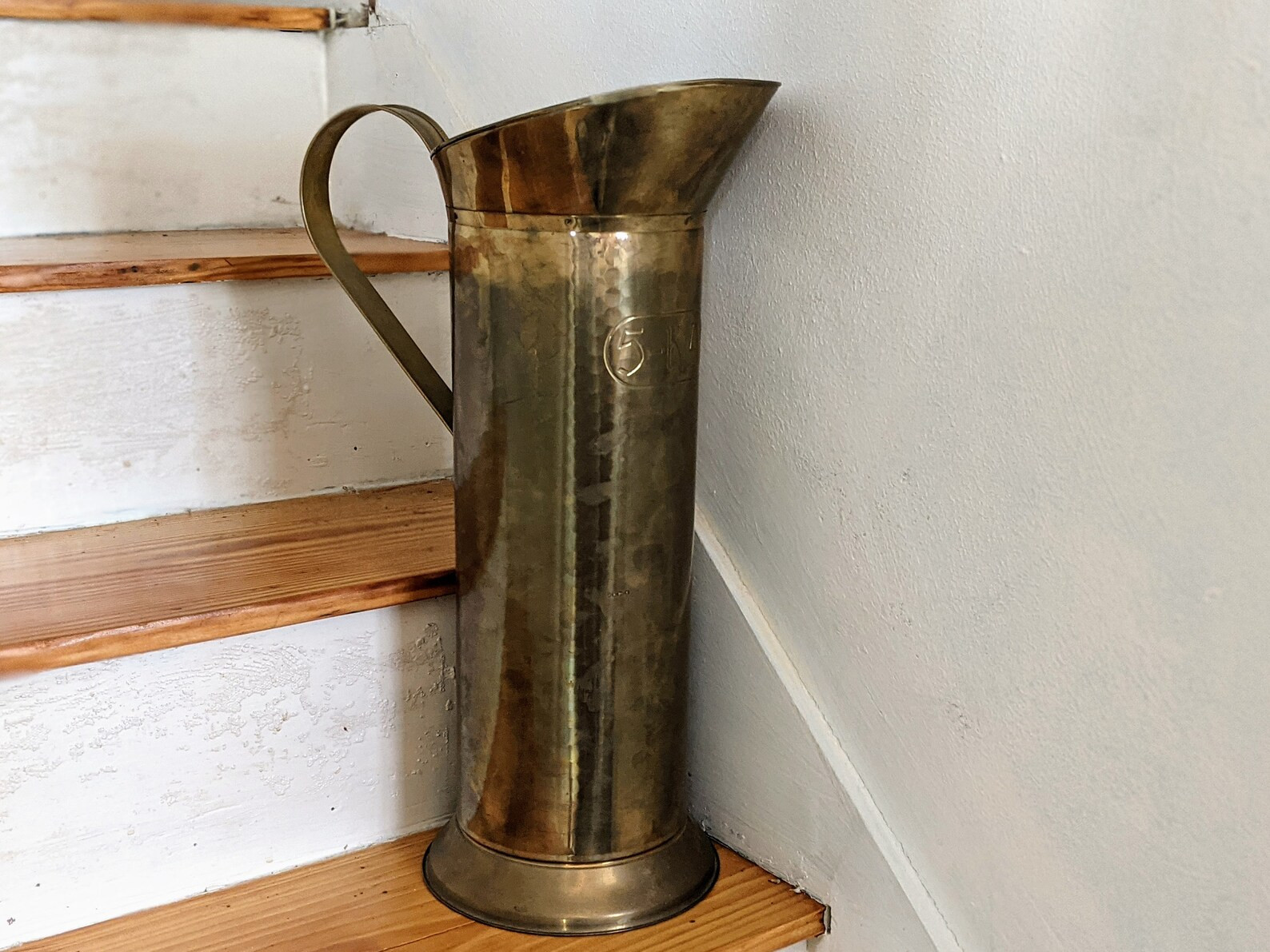 Vintage Brass 5-KAN Scuttle  Brass Umbrella Stand | Etsy | Etsy (US)
