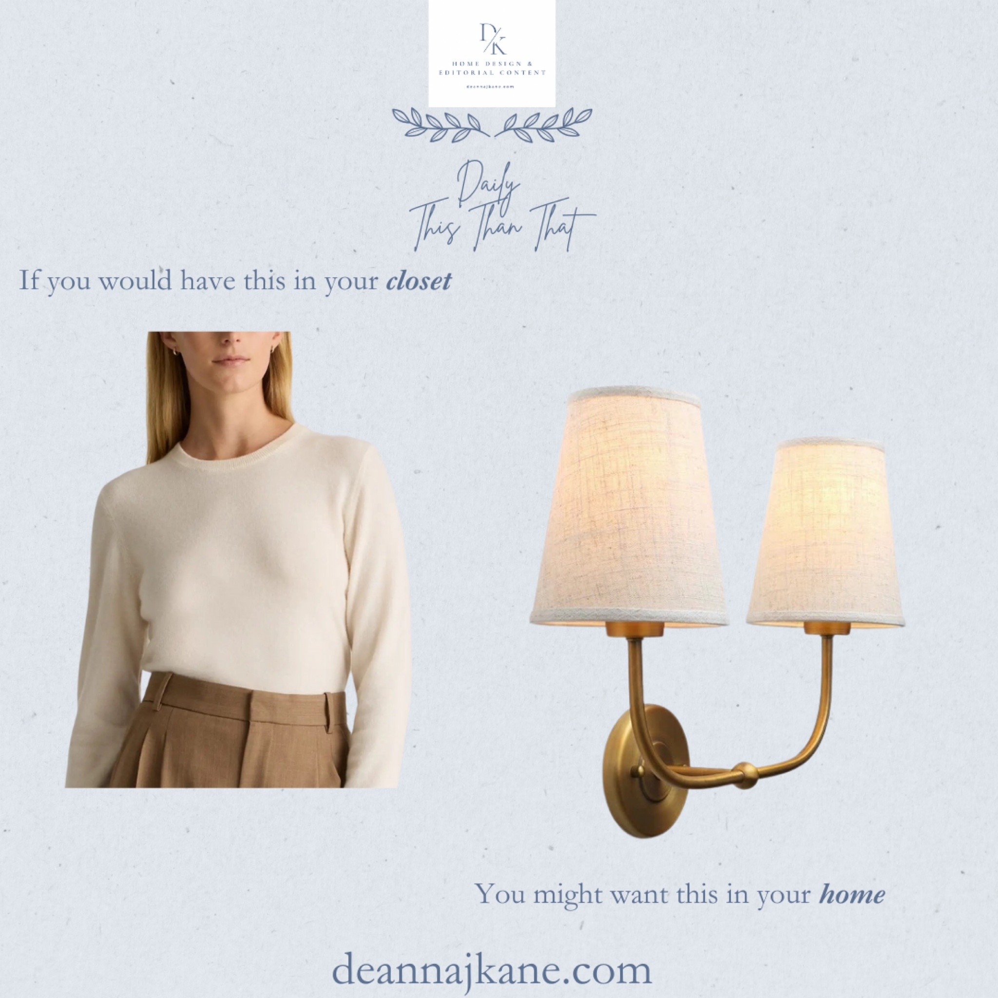 If you could wear this $50 cream cashmere sweater, you might want this double sconce in your home  

#LTKHome #LTKOver40 #LTKSeasonal
