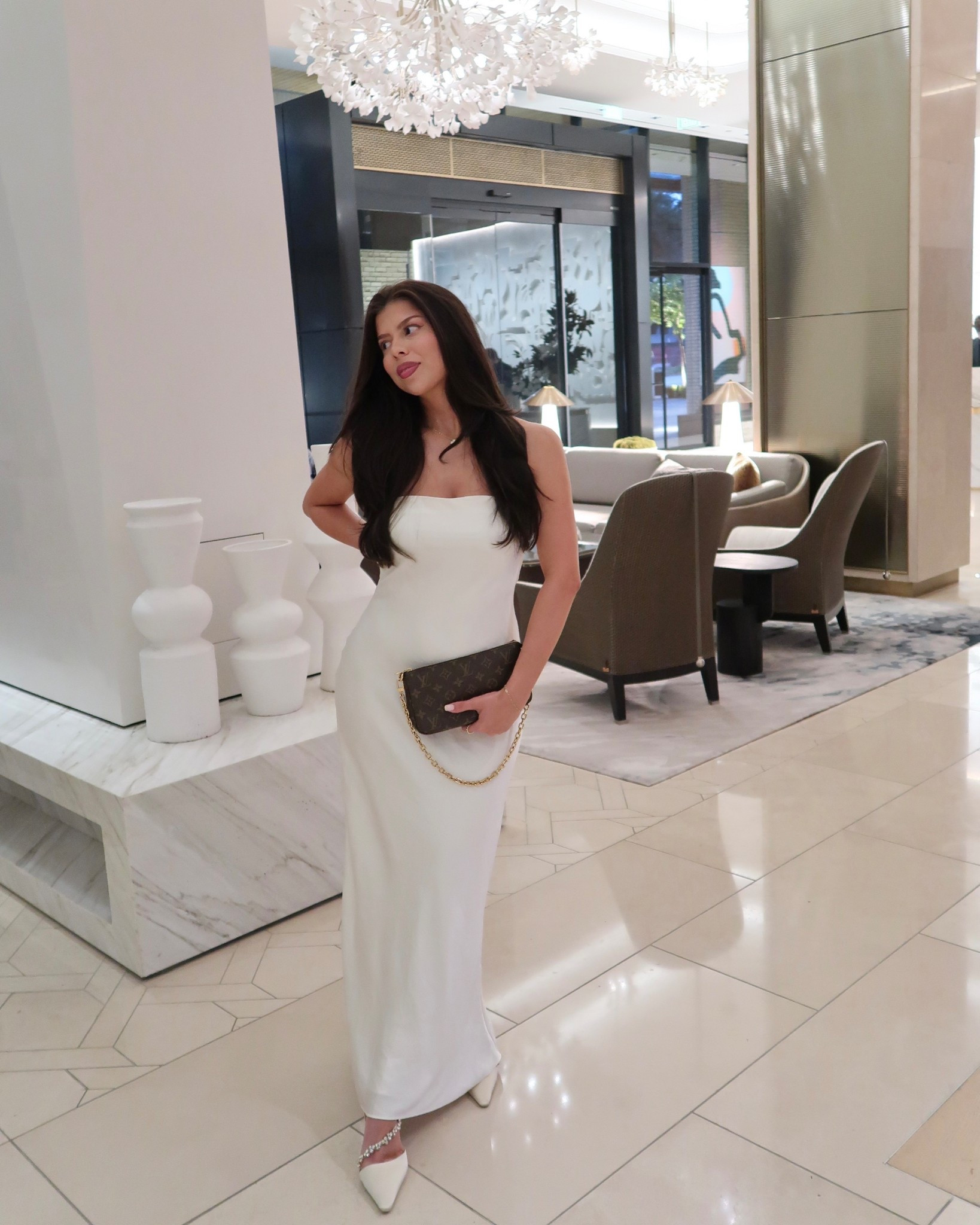 Dinner with my bridesmaids outfit 🤍✨ wedding dress inspo, bridal outfit inspo, elegant outfit ideas 

#LTKWedding #LTKStyleTip