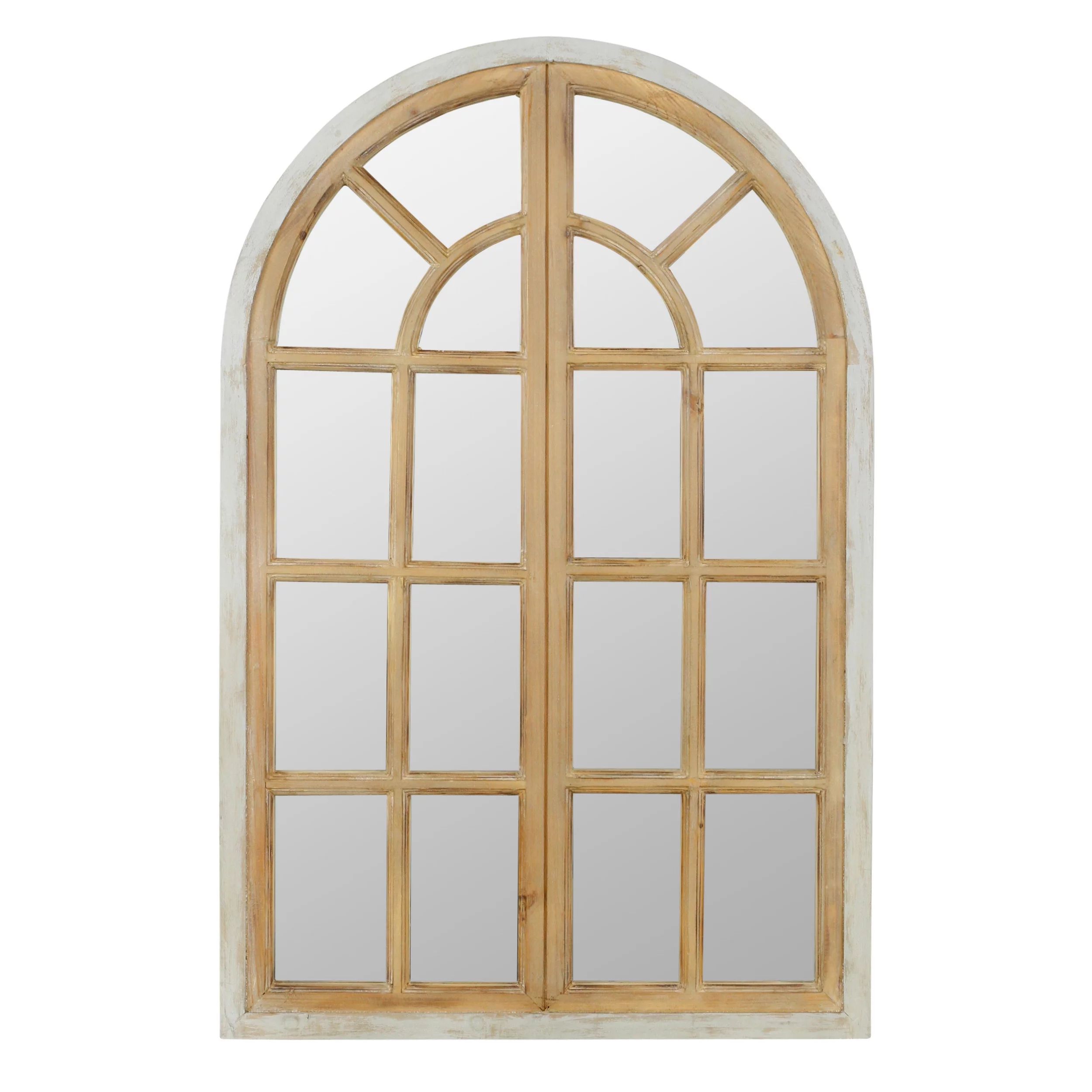 Aspire Home Accents Athena Farmhouse Arch Window Mirror, 43" x 28" | Walmart (US)