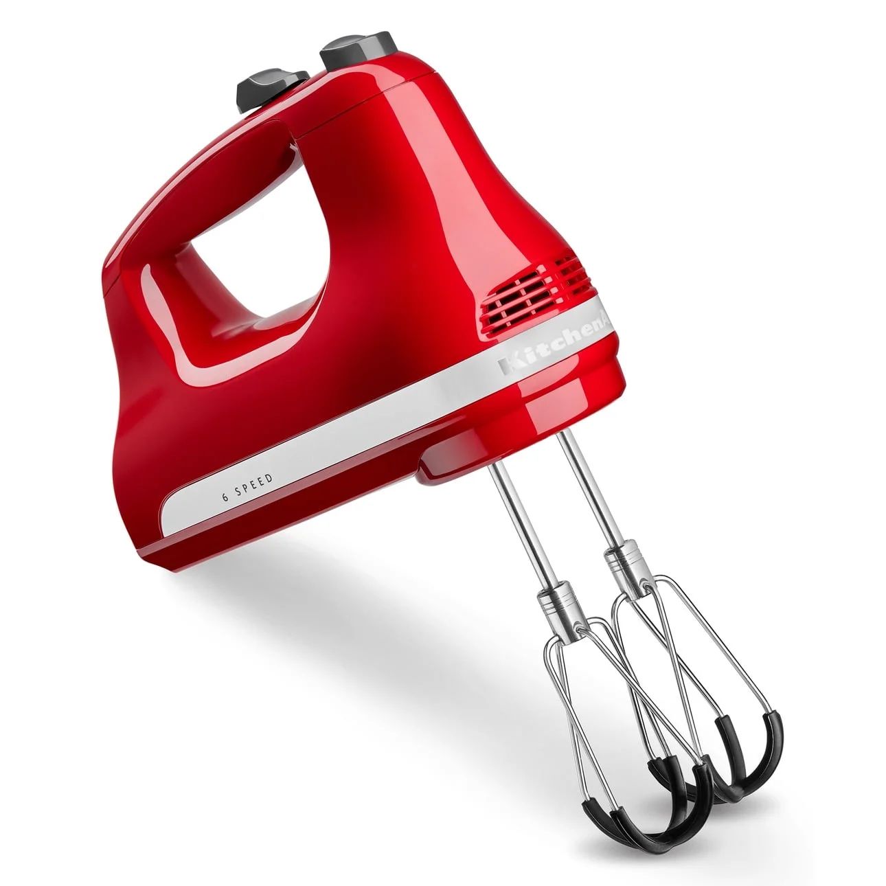 KitchenAid 6 Speed Hand Mixer with Flex Edge Beaters, Empire Red, KHM6118 | Walmart (US)