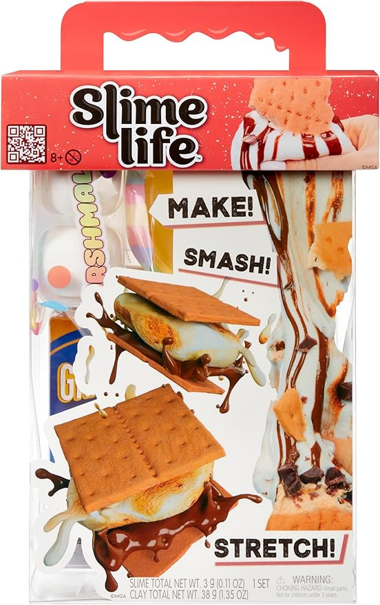 Slime Life S'Mores DIY Slime Kit - Unboxing Ingredients to Make, Smash, and Stretch Your Food Sli... | Amazon (US)