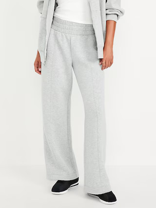 High-Waisted Bounce Fleece Wide-Leg Sweatpants | Old Navy | Old Navy (US)