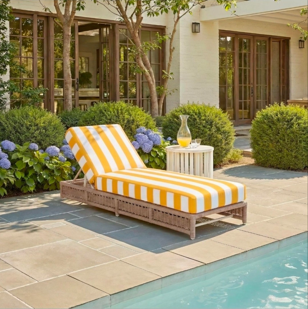 SAFAVIEH Outdoor Patio Furniture Collection – Callan Tan Rope & Yellow Stripe Cushion Lounger, Fully Assembled Outdoor Chaise, Modern Low-Profile Design, Pool, Swimming, Summer, Relax

#LTKSwim #LTKHome #LTKdayinmylife