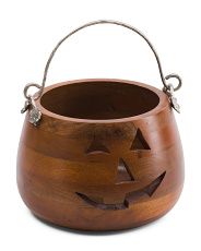 12in Jack O Lantern Wooden Candy Bowl | Halloween | Marshalls | Marshalls