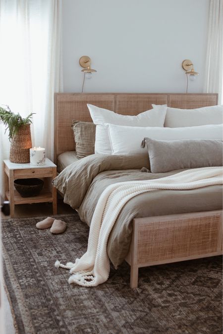 Everything in my bedroom is on sale!
+ Save 30% on the pillows with code HOLIDAY30
+ Save 25% on my bed frame
+ Save 25% on my favorite rug (it's a splurge!)
+ Save 15% on my pinch pleat drapes with code BLACK15
+ Sherpa slippers are $20
+ Marble candle is under $35

#LTKstyletip #LTKsalealert #LTKhome