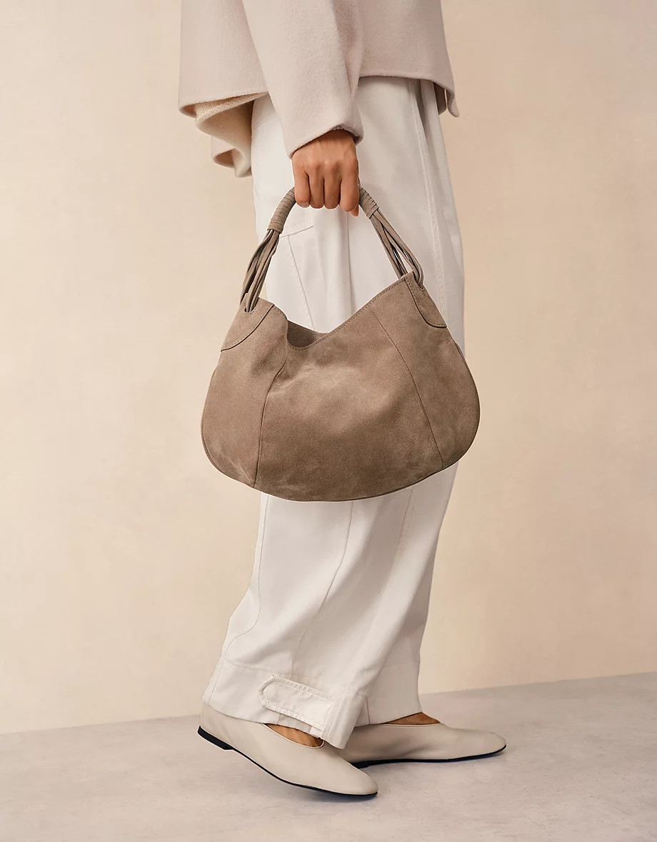 Suede Mini Hobo Bag | Bags & Purses | The  White Company | The White Company UK & ROW