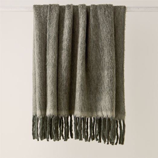 Cross Dye Faux Mohair Throw | West Elm (US)