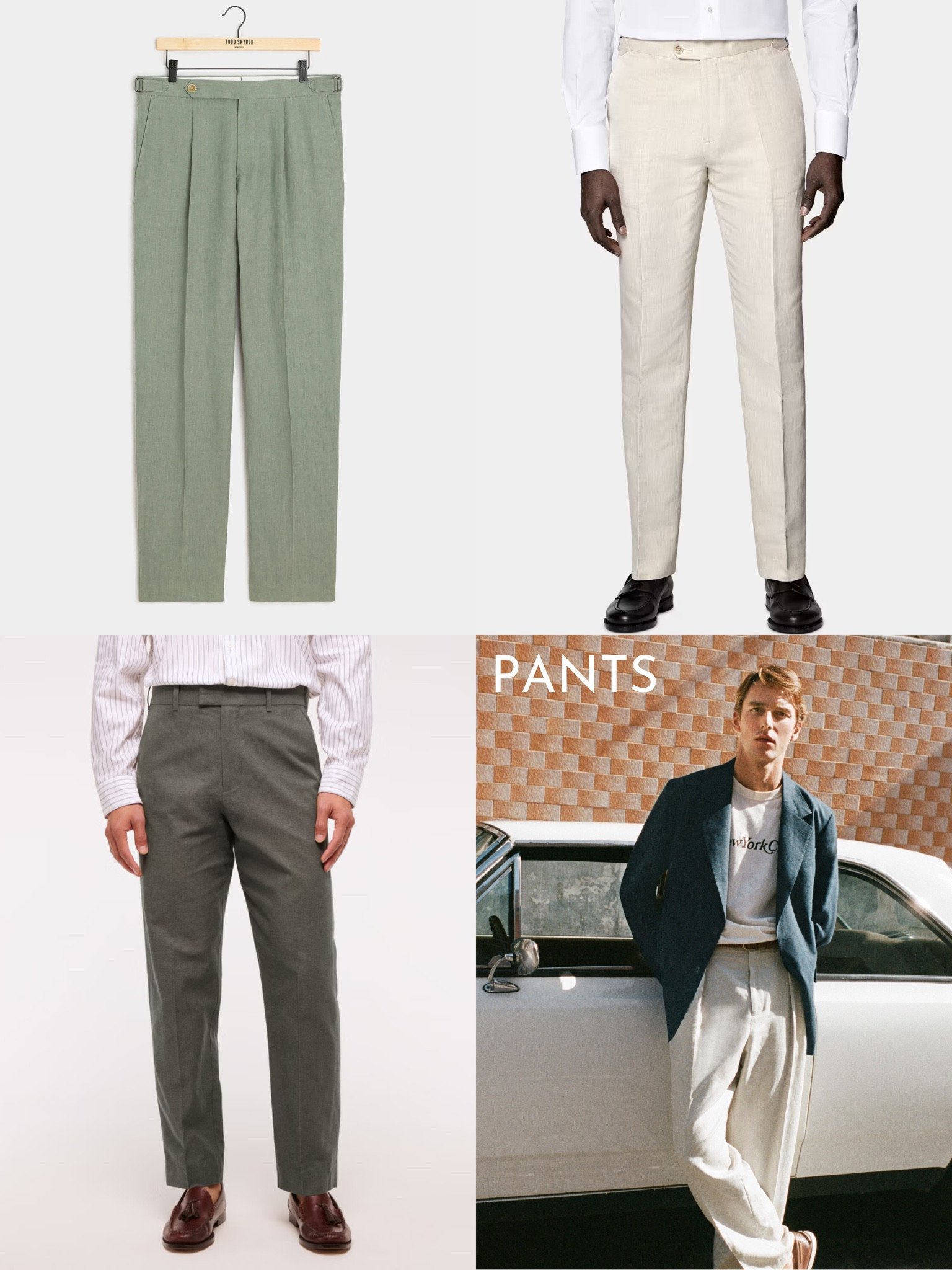 Summer wedding guest outfits for men - pants 