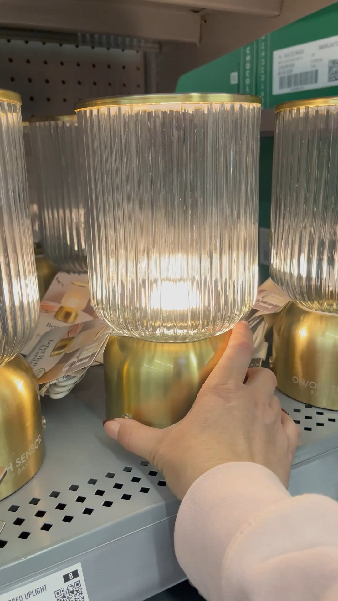 This pretty little lamp would be perfect for a desktop, nightstand, or side table in a cozy reading corner 🛋️ Brass base with glass hurricane.  Comes with USB charging cable and three settings.  

#LTKHome #LTKmomlife #LTKOver40