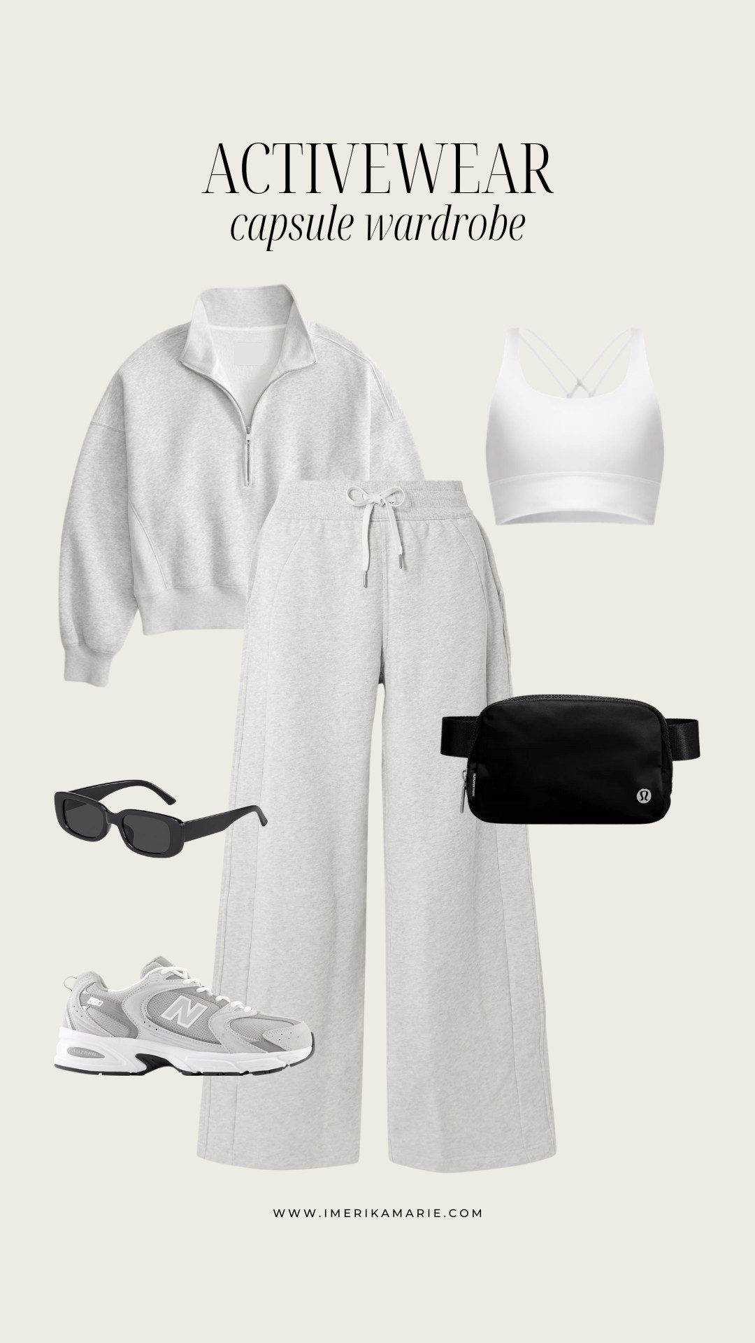 Activewear Capsule Wardrobe. Activewear outfit. Fitness outfit. Gym outfit. Pilates outfit. Hiking outfit. Running outfit. Fitness shoes. Fitness bag. Gym shoes. Gym bag. 

 

#LTKActive #LTKFindsUnder100 #LTKStyleTip