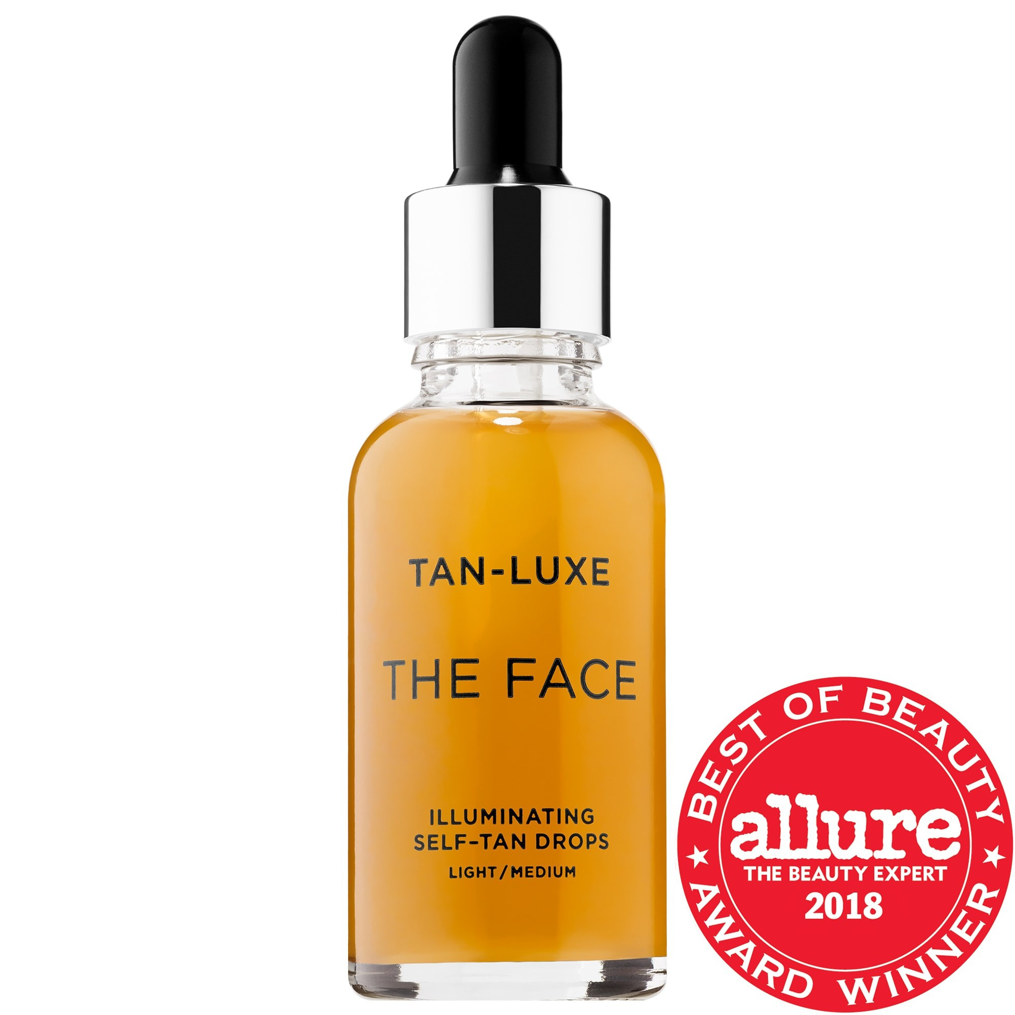 TAN-LUXE THE FACE Illuminating Self-Tan Drops Light/Medium 1.01 oz/ 30 mL | Sephora (US)