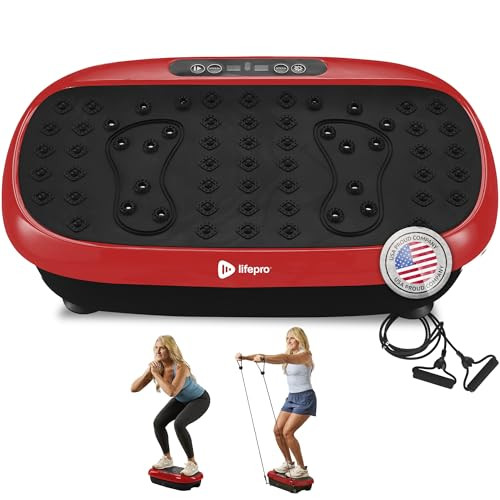 Lifepro HexaPlate Lite Vibration Plate Exercise Machine with Magnetic Acupoints - Full Body Vibration Platform for Beginners and Recovery - Lymphatic Drainage Massager for Muscle Toning and Fitness | Amazon (US)