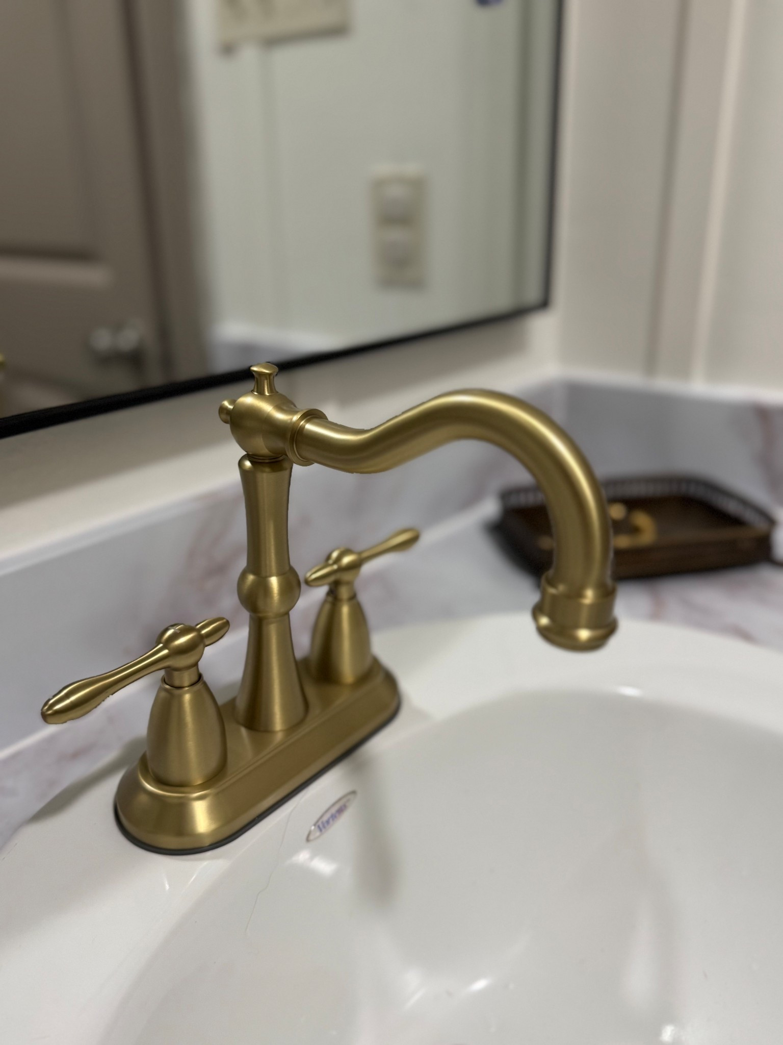 Adding a fancy faucet can elevate your bathroom  without spending a lot of money. I adore the vintage style of this gold bathroom, vanity faucet.

#LTKHome #LTKGiftGuide #LTKFindsUnder100