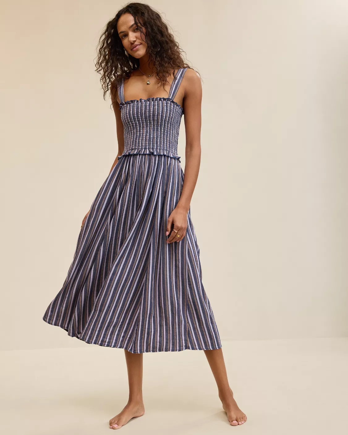 Aerie At The Barre Smocked Dress | Aerie