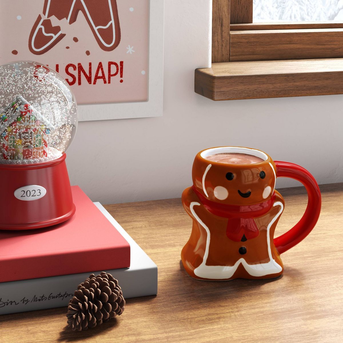 Christmas Earthenware Figural Gingerbread Man Mug - Wondershop™ | Target