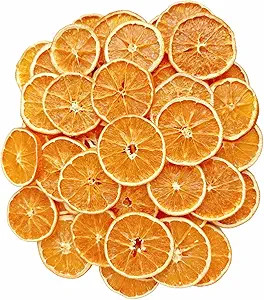 50Pcs Dried Orange Slices for Crafts, 4-5cm Natural Orange Slice Ornaments for Potpourri Simmerin... | Amazon (US)
