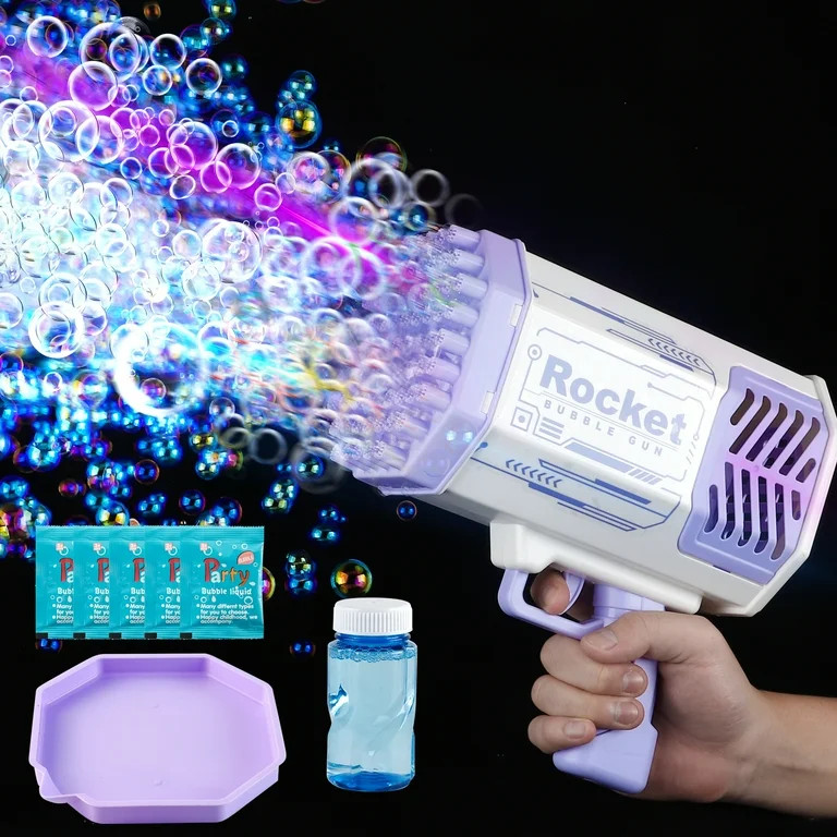 Bubble Gun Bubble Maker Electric Large Bubble Blaster Bubble Machine Toys for Boys Girls 3-6-12 Y... | Walmart (US)