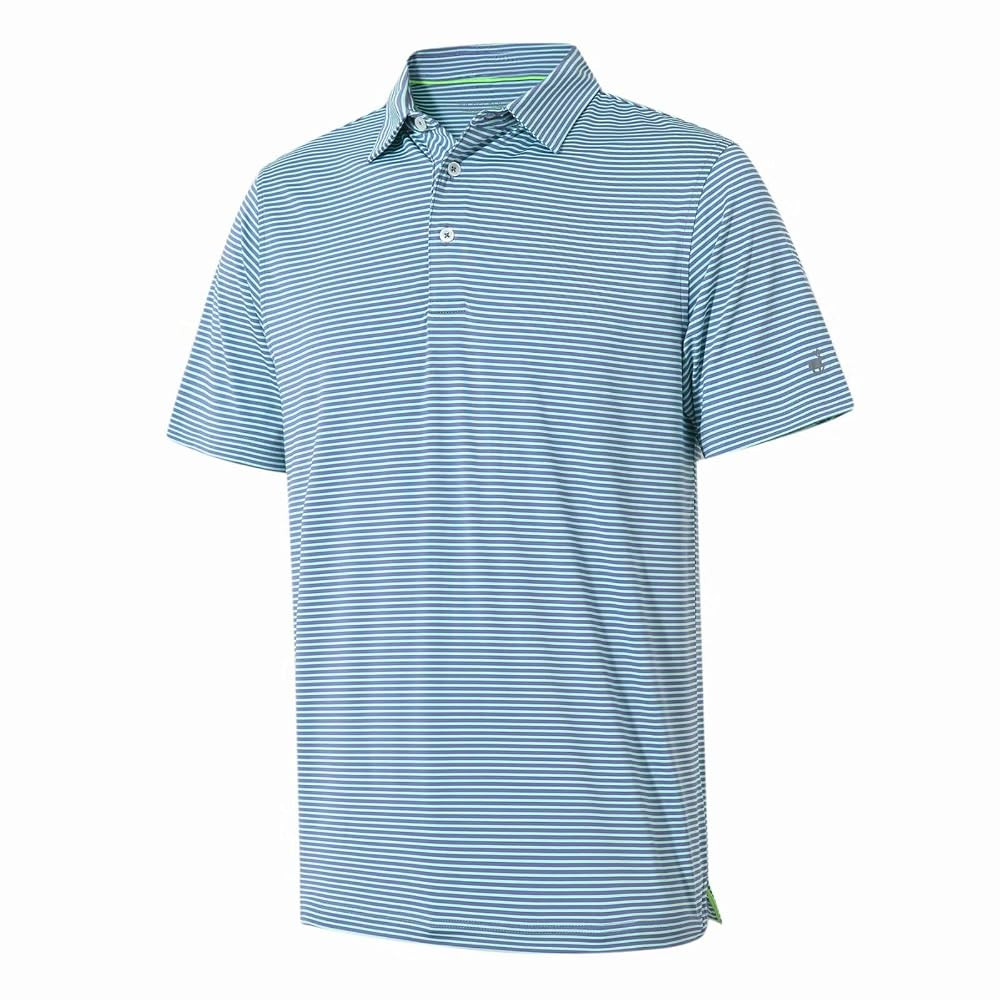 Mens Golf Shirt Moisture Wicking Dry Fit Performance Sport Short Sleeve Striped Golf Polo Shirts ... | Amazon (US)