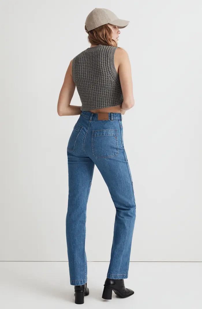 The '90s Straight Leg Utility Jeans | Nordstrom