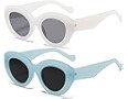 AIEYEZO Oversized Cat Eye Sunglasses for Women Cute Oval Thick Frame Cateye Sun Glasses Chic Retr... | Amazon (US)