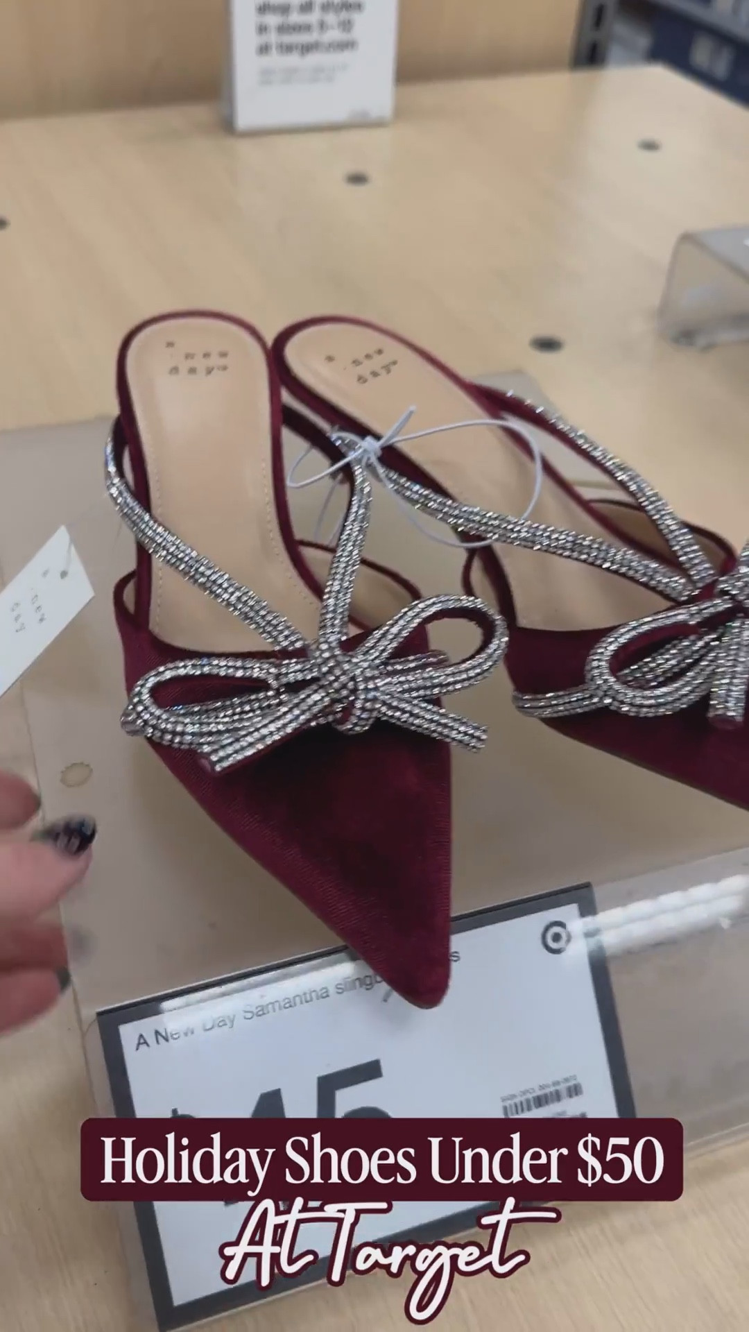 Target finds, holiday shoes with some sparkle all under $50.

Kitten heels | high heels | holiday heels | holiday outfit | target finds

#LTKHoliday #LTKSeasonal #LTKFindsUnder50