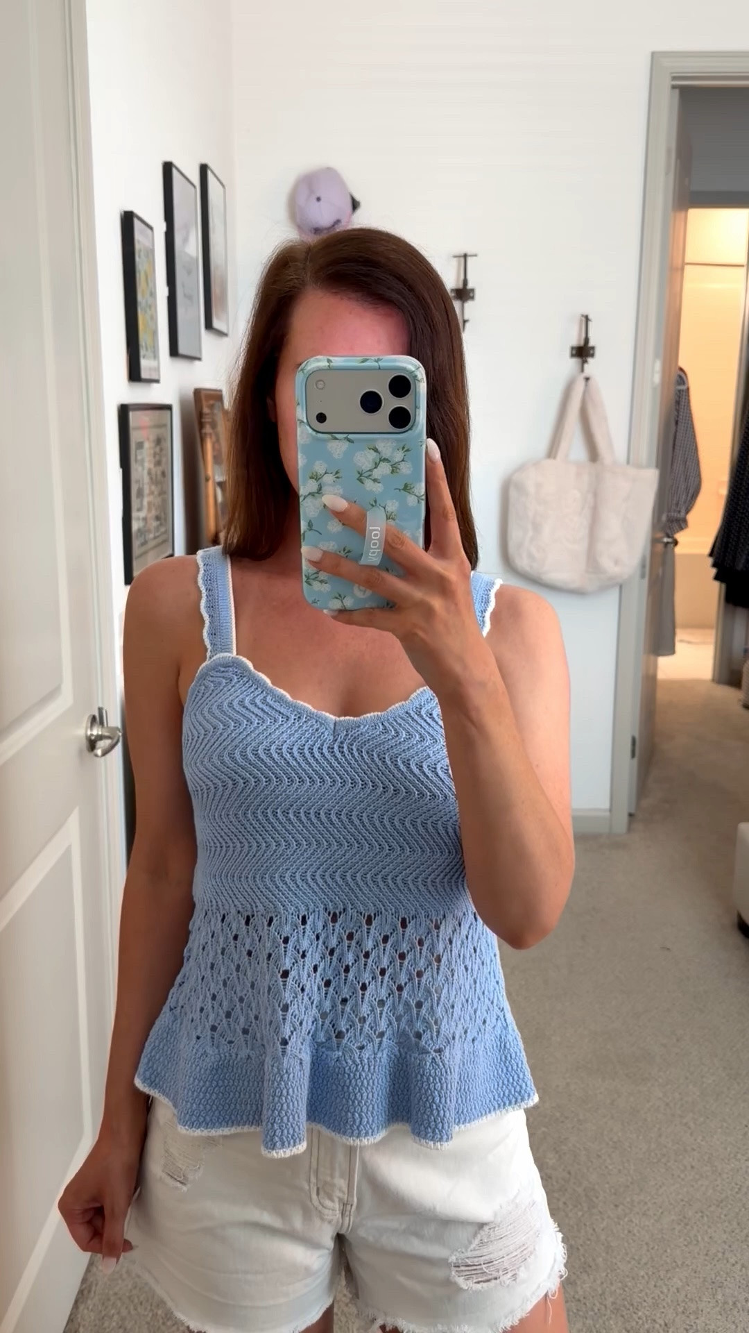 White shorts // crochet top // under $100 // summer outfit // Abercrombie // target // denim shorts // tank top // beach // travel // blue top

#LTKootd #LTKSaleAlert #LTKdayinmylife
