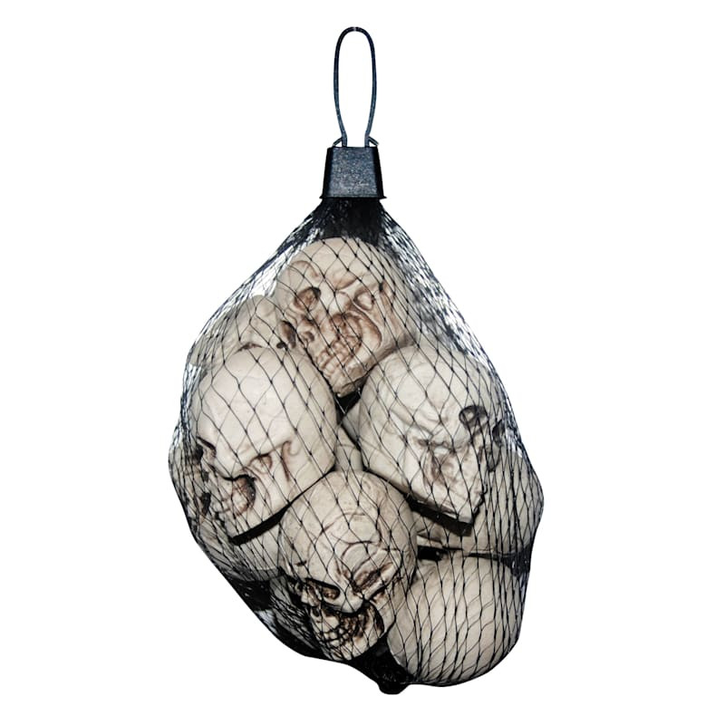 12-Count Small Halloween Skull Scatters | At Home