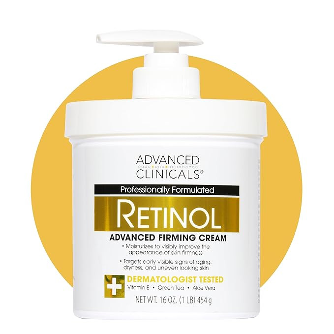 Advanced Clinicals Retinol Body Lotion & Face Moisturizer | Visible Anti Aging Skin Care Retinol ... | Amazon (US)