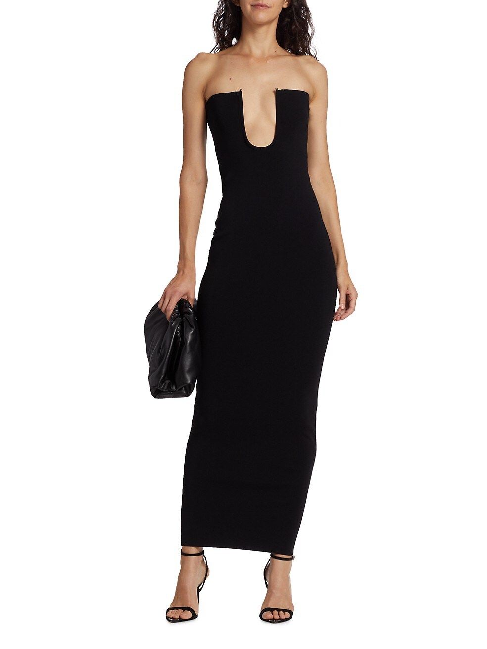 Christopher Esber Orbit Fine-Rib Strapless Dress | Saks Fifth Avenue