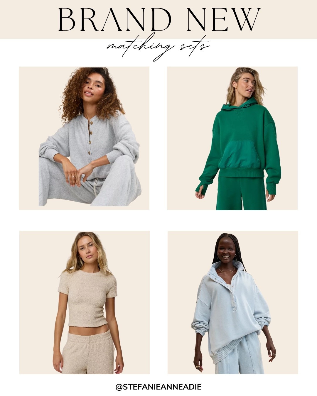 The cutest matching sets 😍😍 Currently ON SALE! giving all the cozy vibes! #matchingsets #casualoutfits #aerie #aeriereal #ltksale #ltksalealert 

#LTKFindsUnder100 #LTKActive #LTKSaleAlert