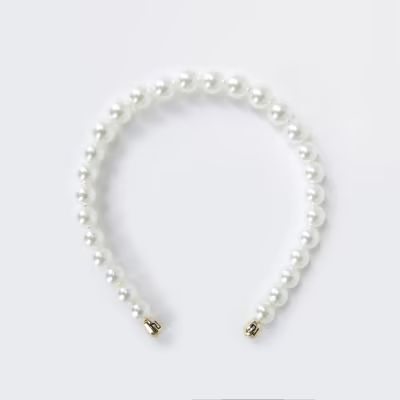 White pearl headband | River Island (UK & IE)