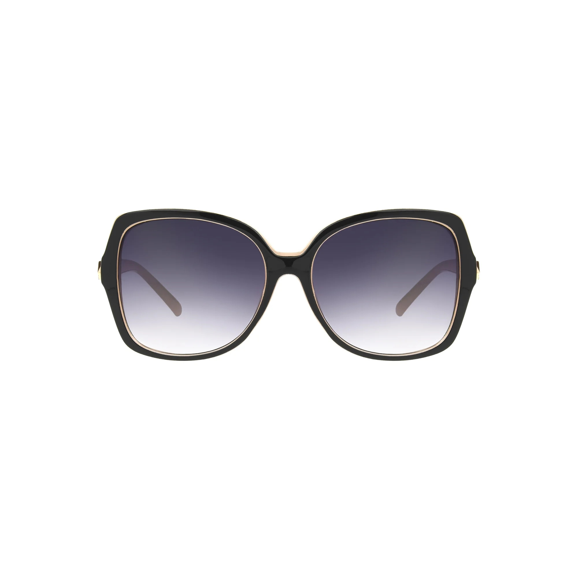 Foster Grant Women's Oversized Fashion Sunglasses, Black Beige | Walmart (US)