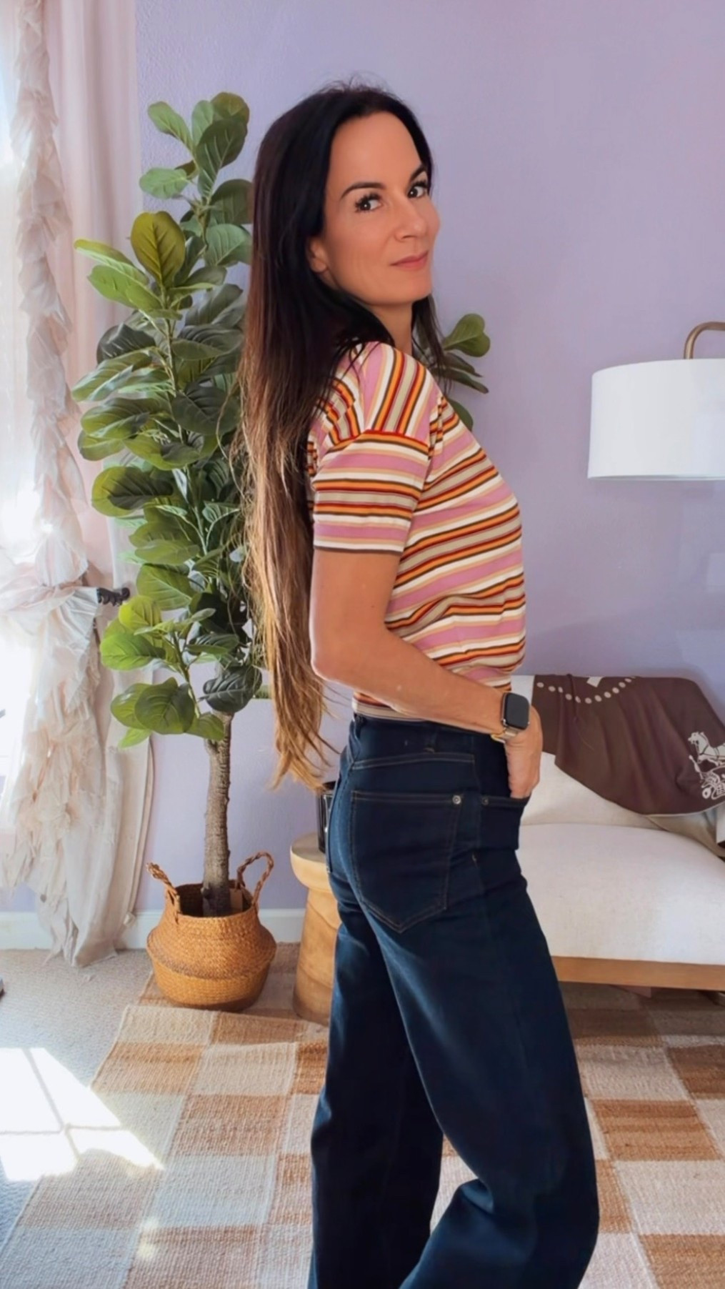 I didn’t realize how much my jeans were working against me until I tried these on.

These are the Ruti Palazzo jeans — a clean midrise, structured wide leg, and that perfect dark wash that instantly elevates even the simplest top. Polished, flattering, and comfortable enough to wear all day without adjusting once.

I styled them casual here, but throw on a blazer and you’ve got instant impact.
This is the kind of denim that makes getting dressed feel effortless again.

If you care about fit, movement, and timeless style… these are it.

Wearing S top and size 2 denim

#nicolecoleestyle #ltkstyletip 
#ModernWomenStyle
#ElevatedEveryday
#ChicAtAnyAge 

 

#LTKdayinmylife #LTKgrwm #LTKootd