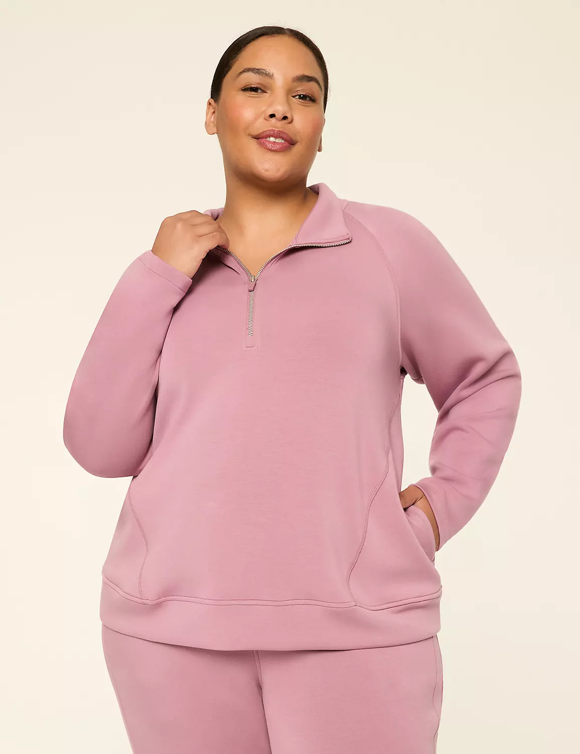 LIVI Journey Half-Zip Sweatshirt | LaneBryant | Lane Bryant (US)