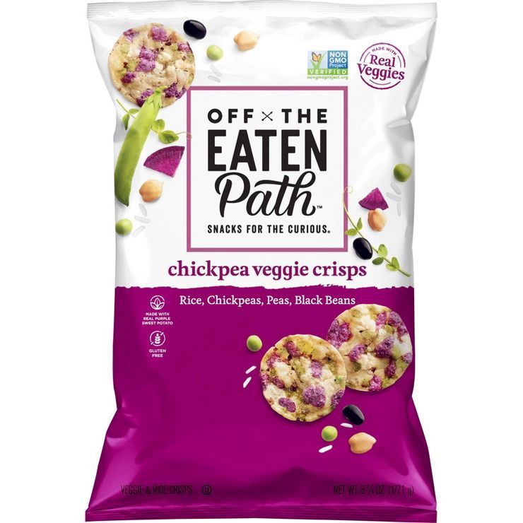 Off The Eaten Path Chickpea Veggie Crisps - 6.25oz | Target