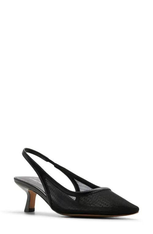 Call It Spring By Aldo Dariahh Mesh Kitten Heel Pump in Open Black at Nordstrom, Size 6.5 | Nordstrom