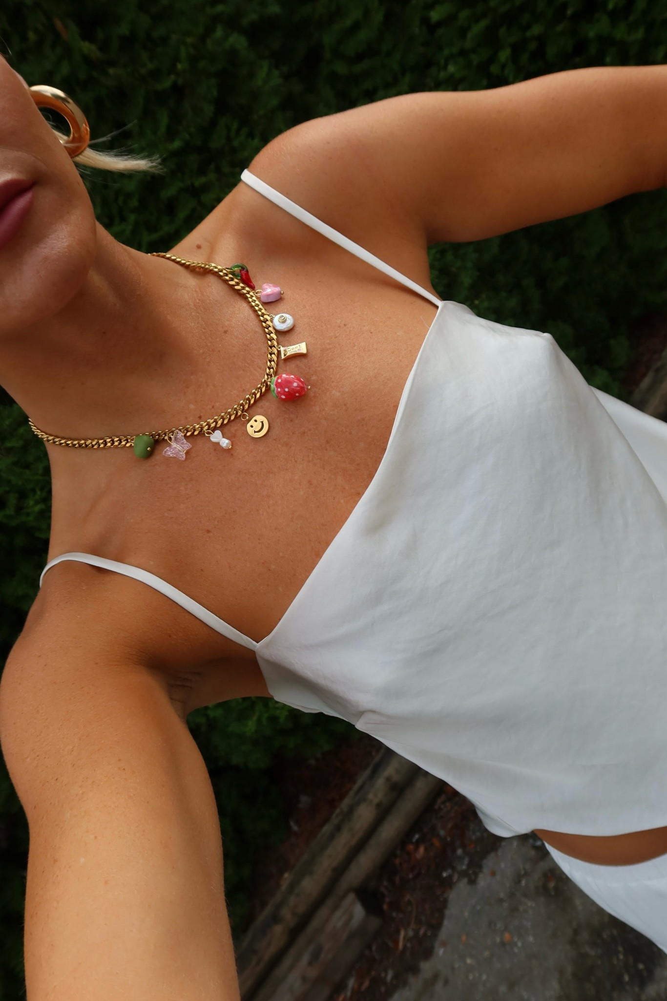 Obsessed with the charm necklace trend!!!